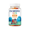 DR. MORITZ Kids Multivitamin Gummies 14 Essential Vitaminer Dagligt tillæg til alderen 2 + Vitamin ACDE Vegetar B6 B12 Zink Biotin Gummy Multivitaminer til børn - (60 Tæl)