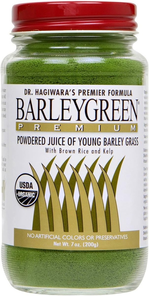 Dr. Hagiwaras Barley Green Premium med Brown Rice og Kelp Powder