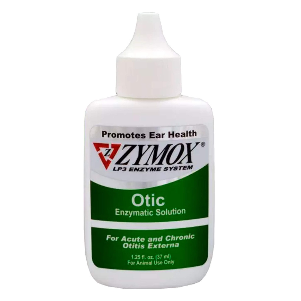 PET KING BRANDS Zymox Otisk enzymatisk løsning for hunde og katte til Sothe Ear Infektioner uden Hydrocortison for Itch Relief, 1.25oz
