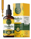 HERBAMAMA Mullein Drops til lunger - Vegan Lung Cleanse med Mullein Leaf Extract, Echinacea Tincture & Lakrids - Non- GMO, Alkohol & Sugar- Free Respiratory Support Supplement - 56- Day Supply