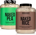 NAKED Vegan Protein Bundle: 5LB Unflavored Pea og 5LB Organic Rice