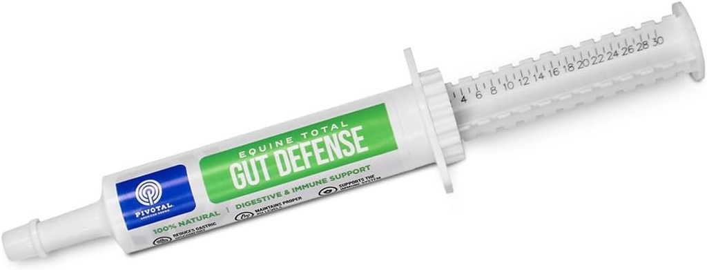 Equine Total Gut Defens- All- Natural fordøjelse & immunforsvar supplement til heste - vedligeholder Ph Niveauer - Understøtter fordøjelse - 100% Natural - Made in USA