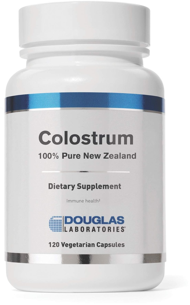 Douglas Laboratories Colostrum Dex124; 100% Pure New Zealand Supplement for immunforsvar, antioxidanter, Anti Aging, GI Balance, og Gastrointestinal Health * Dex124; 120 Kapsler