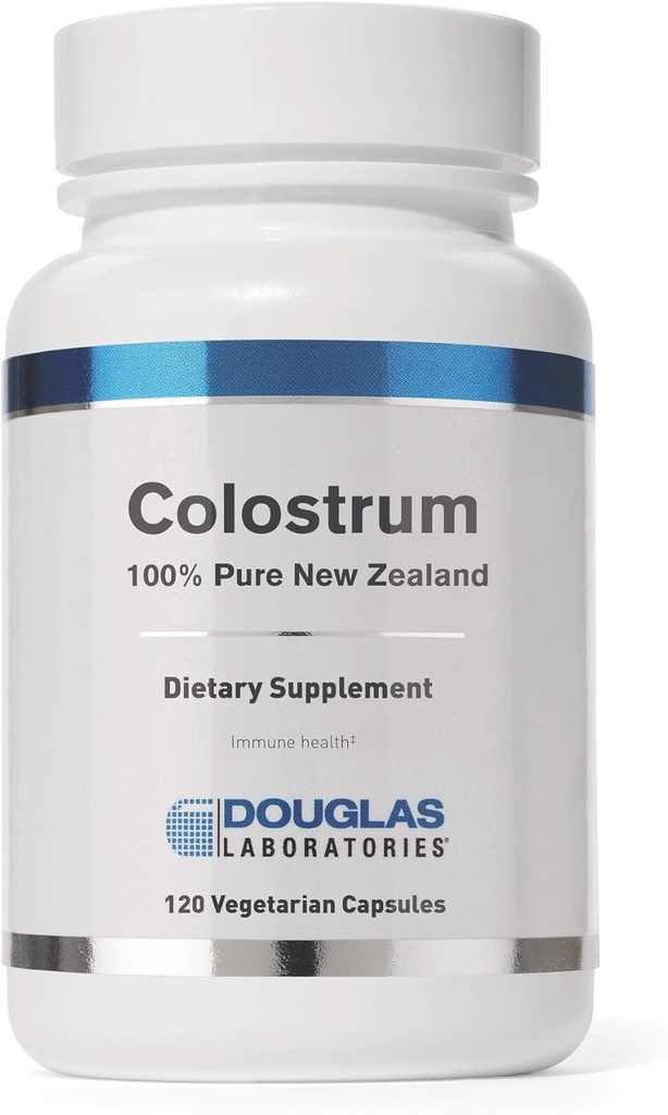 Douglas Laboratories Colostrum Dex124; 100% Pure New Zealand Supplement for immunforsvar, antioxidanter, Anti Aging, GI Balance, og Gastrointestinal Health * Dex124; 120 Kapsler