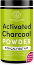 Charcoal House Hardwood Aktiveret Charcoal Powder - tematisk førstehjælp til fremstilling af Charcoal Fjerkræ, Charcoal Foot Soaks, Charcoal Baths & mere! - 10oz