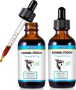 Kennel Hoste til hunde - Kennel Hoste Behandling, Natural Hough supplement til hunde, Gentle hund Congestion Relief, Flydende hundeallergi Relief (2 Fl Oz (pakke med 2))
