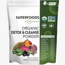 MRM Nutrition Organic Detox and Cleanse Powder Б124; Peach Mango Flavored Б124; Gentle Daily Detox Б124; Superfoods Б124; Antioxidants + Chlorophyll + Phycocylin + Elektrolytes Б124; 15 Servere