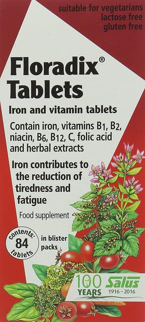 (2 Pack) - Floradix - Floradix Iron Note 124; 84 's
