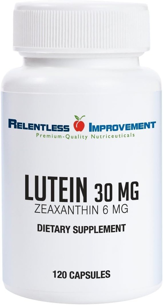Høj potens 30mg Lutein Plus 6mg Zeaxanthin 120 Vege- Capsules Natural Marigold Extract for Eye Health No Fillers 100% Aktiv Materiale