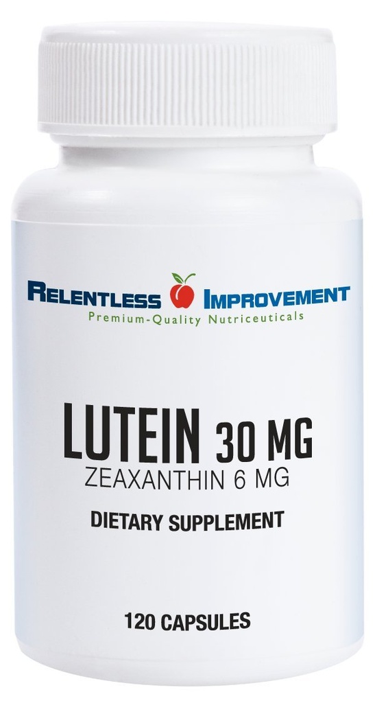 Høj potens 30mg Lutein Plus 6mg Zeaxanthin 120 Vege- Capsules Natural Marigold Extract for Eye Health No Fillers 100% Aktiv Materiale