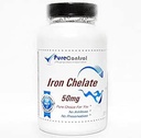 Jern chelat 50mg / / 200 kapsler / / Pure / / af PureControl kosttilskud