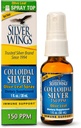 Natural Path Silver Wings Kolloid Sølv 150ppm (750mcg) w / Olive Leaf - immunforsvar supplement - 1oz Spray