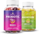BeLive Probiotisk og Magnesium Bundle til fordøjelse, Samlet Gut sundhed, Inmune support, afslapning og bedre søvn