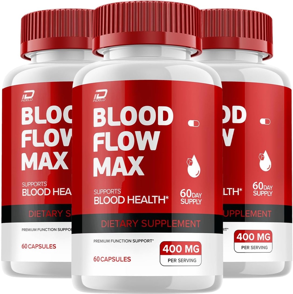 Blood Flow Max Capsule - BloodFlowMax Advanced Formel, BloodFlow Max Extra Strength, Total Wellness, All- Natural Vitaminer, Anmeldelser (3 Pack - 180 Kapsler)