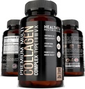 Premium Multi Collagen Peptider piller - Hydrolyserede collagen kapsler til mænd og kvinder type 1 2 3 5 10 - Collagen Kosttilskud til mænd - Colageno Hidrolizado Pastillas para Hombre Mujer 90 caps
