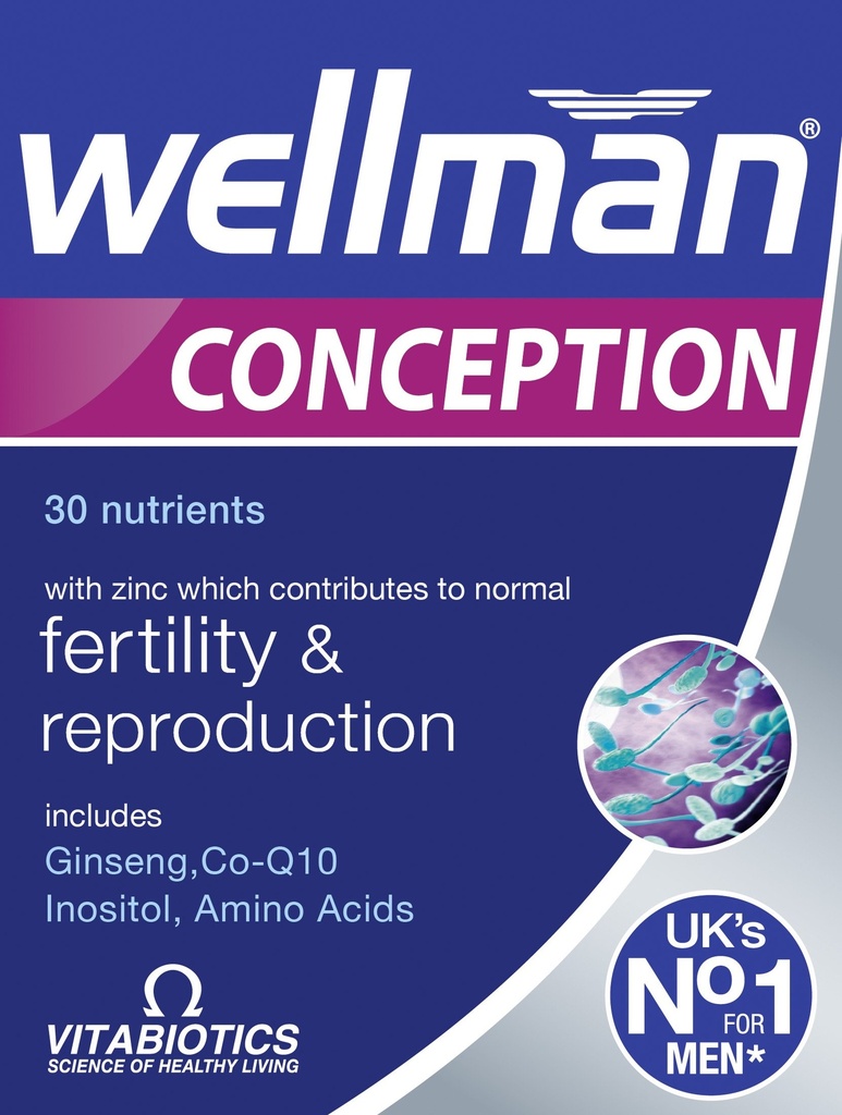 Vitabiotika Wellman Conception Tablets 30 Kapsler