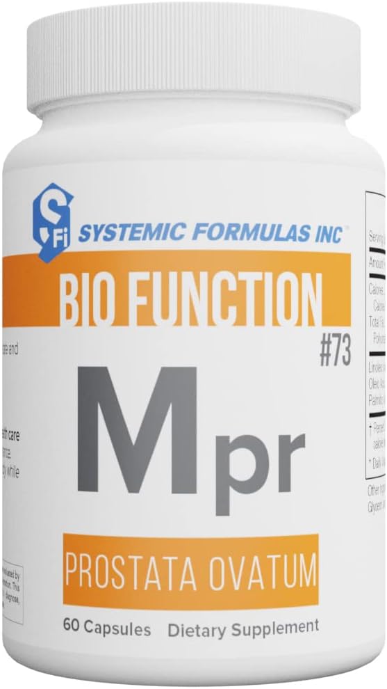 Systemiske formler Mpr - Prostata Ovatum 60 Kapsler Bio funktion # 73. Understøtter mandlige og kvindelige reproduktive områder.