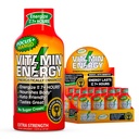 Vitamin Energy Focus + Extra Strength Energy Shot Mango 12 Pack, 260mg Natural Coffein, B- Vitaminer, CoQ10, Aminosyrer, Focus, Produktivitet & Clarity, Zero Sugar, Gluten- Free, 1,93 fl oz