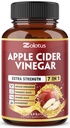 Zolotus 7 i 1 Apple Cider Vinciferkapsler, 3 Måned Supply with Ceylon Cinnamon, Ginger Root, Gurkemeje, Elderberry til støtte fordøjelse, immun, 90 Kapsler