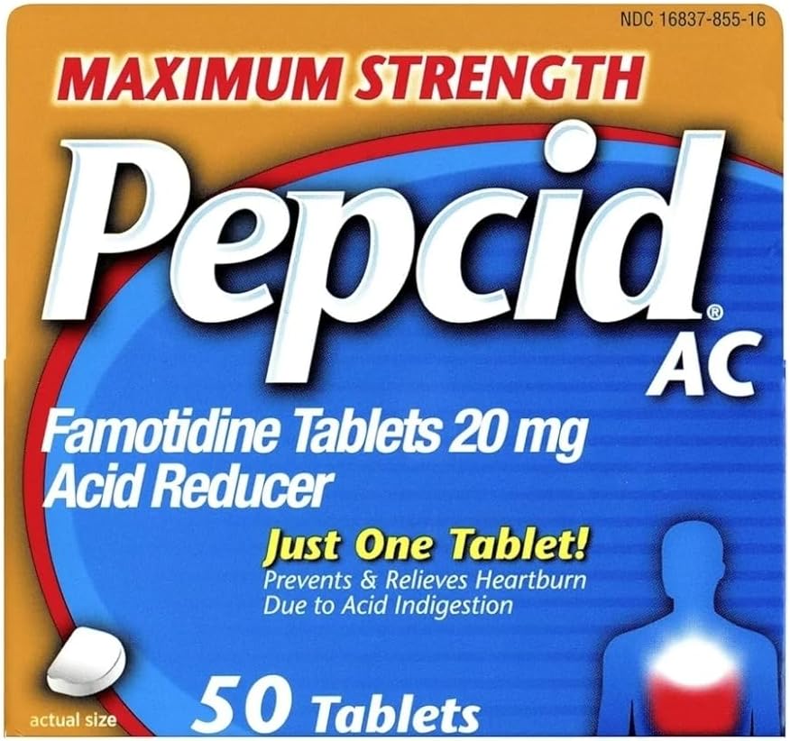 Pepcid AC Acid Reducer Maksimal styrke tabletter, 100- Tæl