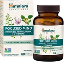 Himalaya fokuseret sind med Ashwagandha, Bacopa & L- Theanine for fokus, energi og opmærksomhed, 60 kapsler, 1 måned Supply, Vegan, Gluten Free