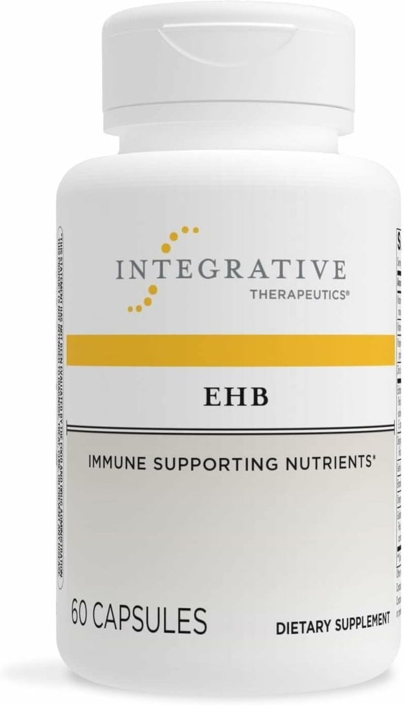 Integrativ terapi EHB - immunforsvar supplement med vitaminer A, C & B6 * - Mineral support med zink - Dairy- Free & Gluten- Free - 60 kapsler (20 Servere)