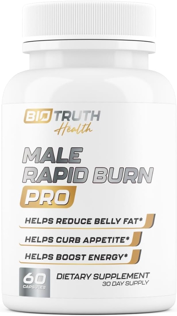 Mand Rapid Burn PRO 124; NEW Fat Burner for Mænd Vægttab Pills