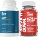 Dr. Tobias Voksen Multivamin & Apple Cider Vincious Gummies, Understøtter energi, Immunitet & Gut Sundhed, med 42 Frugter & Grøntsager Plus Probiotika, Cludes The Mother, FOLate, B12