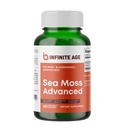 INFINIT AGE 1250mg Sea Moss Advanced Superfood Capsules, 60 Count - High- potency, Vegan, Lavet i USA - Irish Seamoss, Bladderwrack, Burdock Root - Samlet sundhed, Immunitet støtte