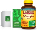 Super B- Complex med C, 460 tabletter med eksklusive vitaminer og mineraler A til Z - Bedre Ligth & Spring Guide (2 elementer)