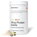 Momentous Essential Grass- Fed Whey Protein Powder - 20 g Whey Isolate Protein - NSF Certified for Sport - Gluten- Free - 24 Serveringer for Essential Everyday Use - Vanilla - Pakke May Vary