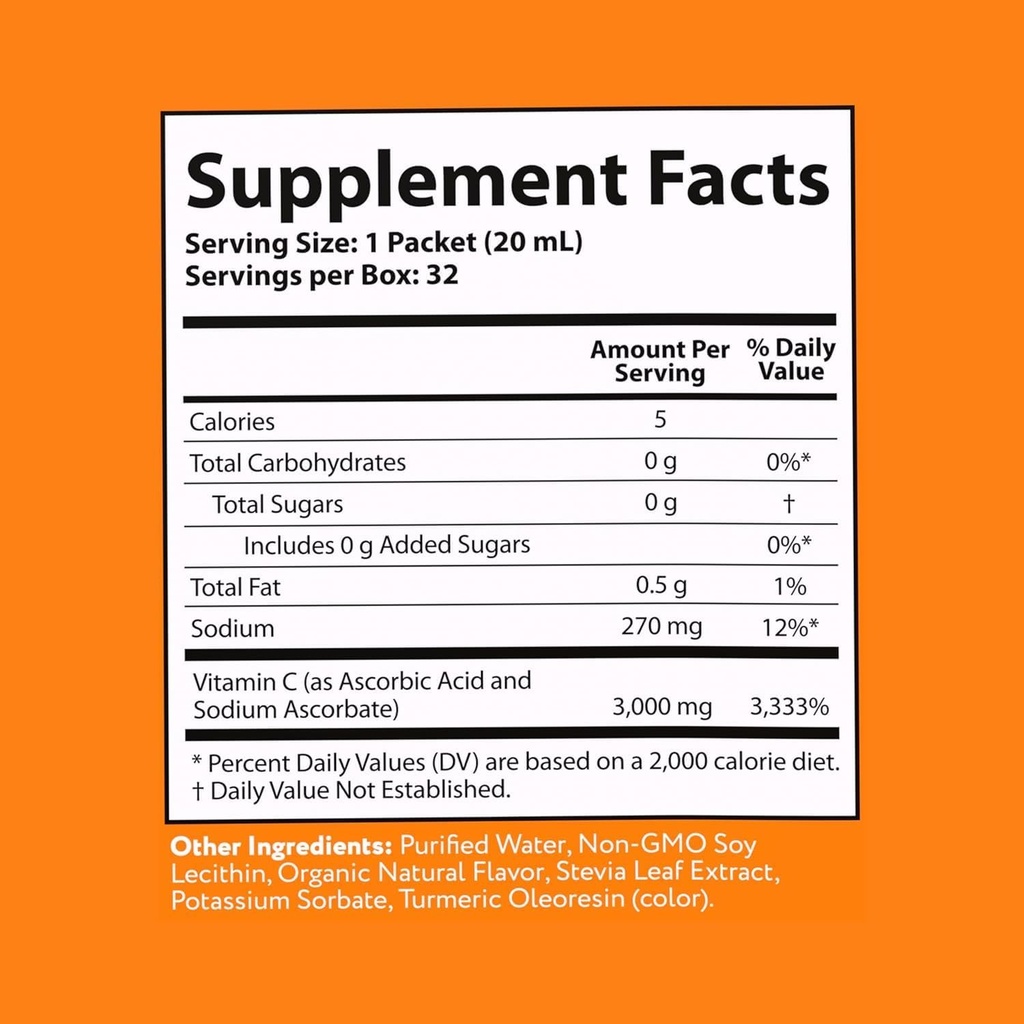 Aurora Nutrascience Mega- Liposomal Vitamin C, 3000mg Vida Lifescience 32 oz Liqu