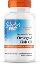 Lægens bedste renset og klar Omega 3 Fish Oil med Goldenomega, understøtter hjerte, øje, hjerne, & fælles sundhed, non-GMO, Gluten Free 120 Marine Softgels