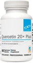 XYMOGEN Quercetin 20 × Plus - Quercetin Kosttilskud - Dagligt kompleks med C-vitamin, N- Acetyl- L- Cysteine & Nettles - Formuleret til respiratorisk støtte - Vegan & Gluten- Free (60 kapsler)