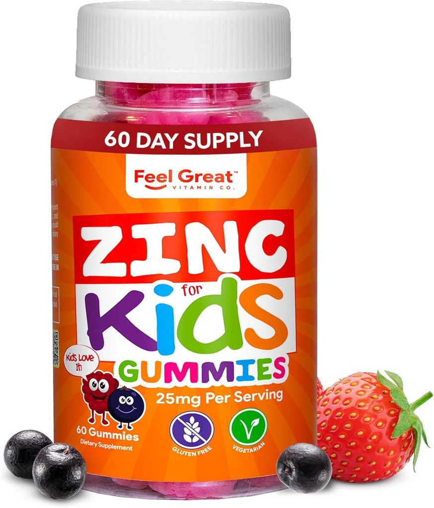 Føl store zink gummier for børn; Bolster dit barns immunsystem med Yummy Kids Vitummier