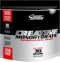 Mikroniseret Creatin monohydrat pulver - øge muskelstyrke & udholdenhed - hurtig opløsning, Flavor- Free, Vegan Fitness Supplement, Keto Friendly - 30 gr eller 10 Servere