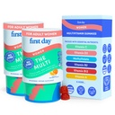 Første dag Multivitamin til kvinder - Daily Womens Multivitamin Gummies - Vitamin A C D E B12, Magnesium, Zink, Biotin - Vegan, Gluten Free Womens Vitamin - Hårvækst, hud, energi - 60 dages forsyning