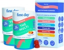 Første dag Multivitamin til kvinder - Daily Womens Multivitamin Gummies - Vitamin A C D E B12, Magnesium, Zink, Biotin - Vegan, Gluten Free Womens Vitamin - Hårvækst, hud, energi - 60 dages forsyning