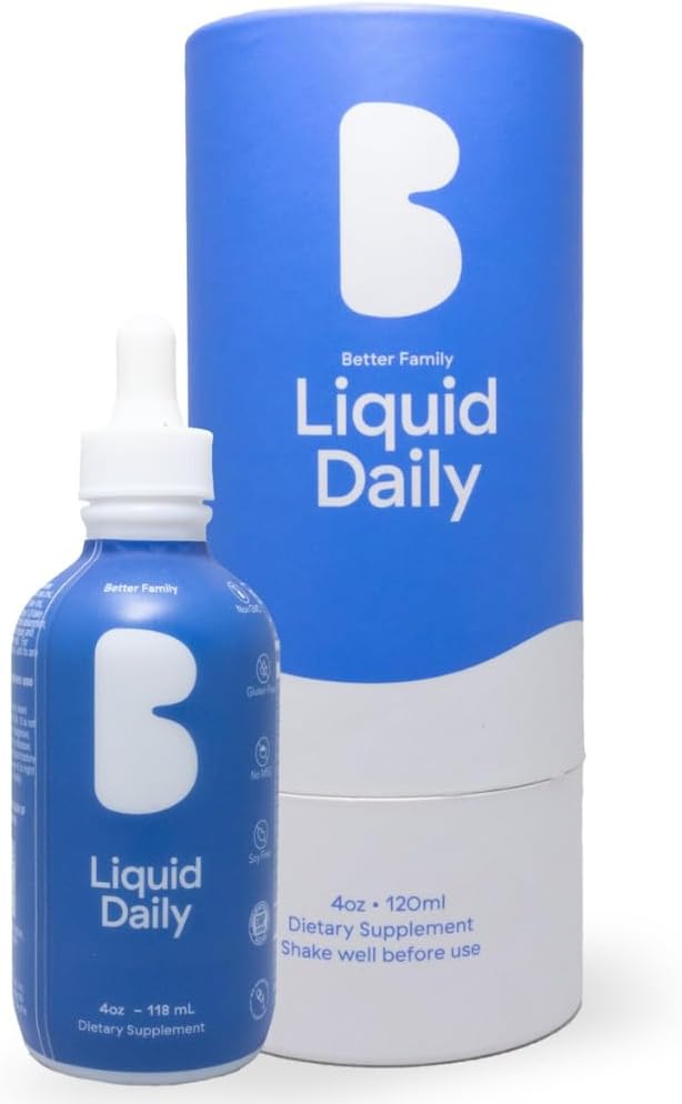 Bedre familie - Flydende Daglig Multivitamin - All- in- One Wellness Drop - Alle aldre & Generatorer - Methylerede vitaminer - Ingen sukker eller kunststoffer - Gluten fri, ikke-GMO - Kosttilskud - 4oz (120 ml)