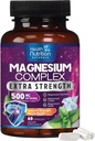 Magnesium Complex Capsules 500 mg with Oxide, Glycinate, Malate, Citrate - High Absorption Complex Chelated Magnesium Mineral Supplements - for Muscle, Bone and Heart Health Support - 60 Capsules