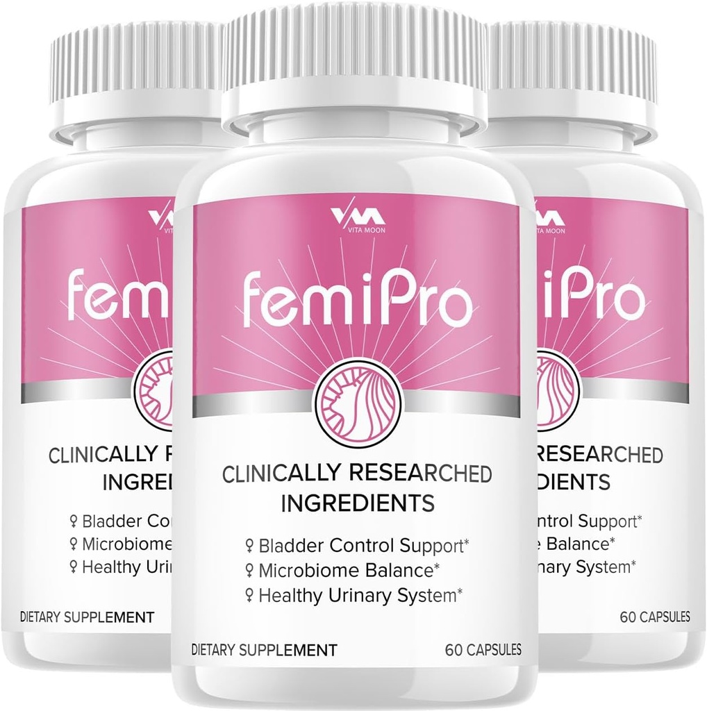 (3 Pack) Femi Pro Probiotika - FemiPro Advanced Formel Bstige Control Support, Microbiome Balance, Sund Urinsystem, 180 Kapsler