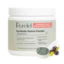 Perrelel Synbiotic Green Powder, Superfood Blend med frugter, grøntsager, Probiotika, Fiber, Spirulina & Chlorella, Daily Green Supplement, Soy & Gluten Free, Non GMO, Acai Berry Flavor, 30 Servere