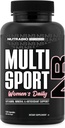 NutraBio Multisport for Kvinder - Kvinder MultiVitamin - 33 Vitamin, Mineraler, Mikronæringsstoffer - Rig i antioxidanter - Understøtter Peak Atletisk ydeevne, Energi, Metabolisme (120 Vegetabilske kapsler)