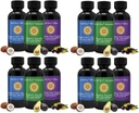 All- Natural Spiselige Olier, Mini Oil Sampler sæt med Pure C60 ESS60, Immun Support og fælles Support Supplement med Olivenolie, Avocado Oil & MCT Kokosolie, Sæt af 12, 2 Oz hver