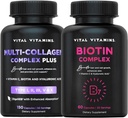 Vital Vitamin Multi Collagen Plus piller + Biotin Complex piller