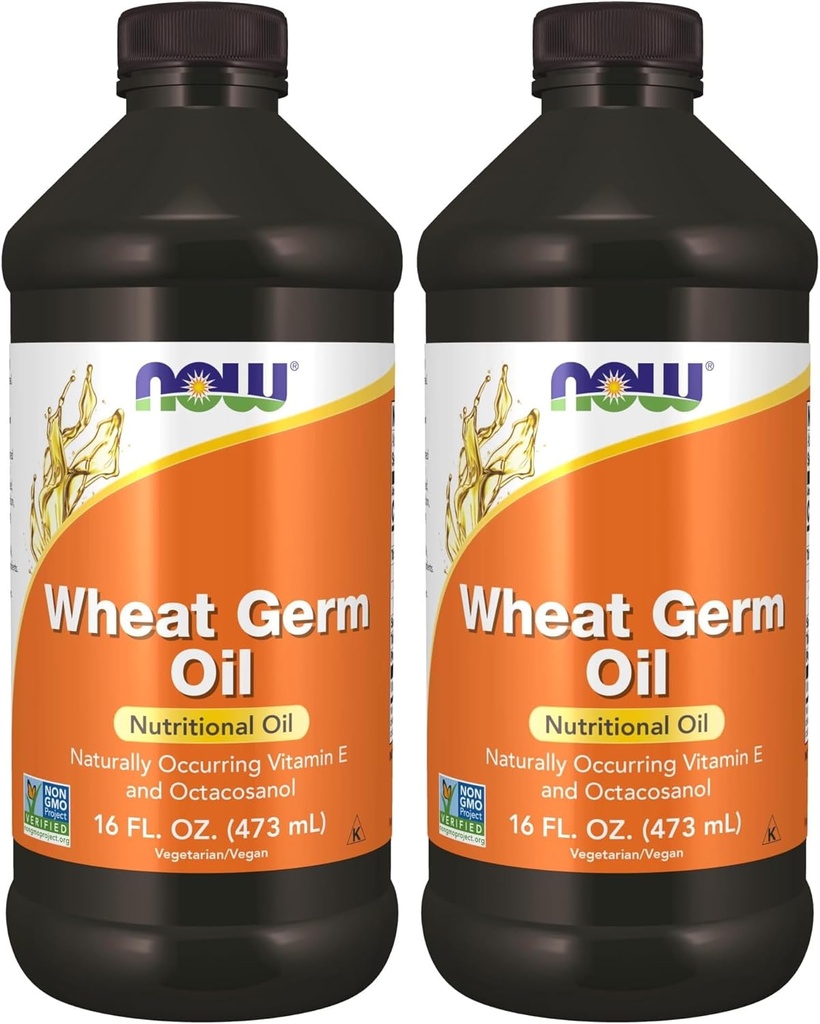 Now Supplements, Hvede Germ Oil with Essential Fatty Acids (EFA), Nutritional Oil, 16 -Ounce (pakke med 2)