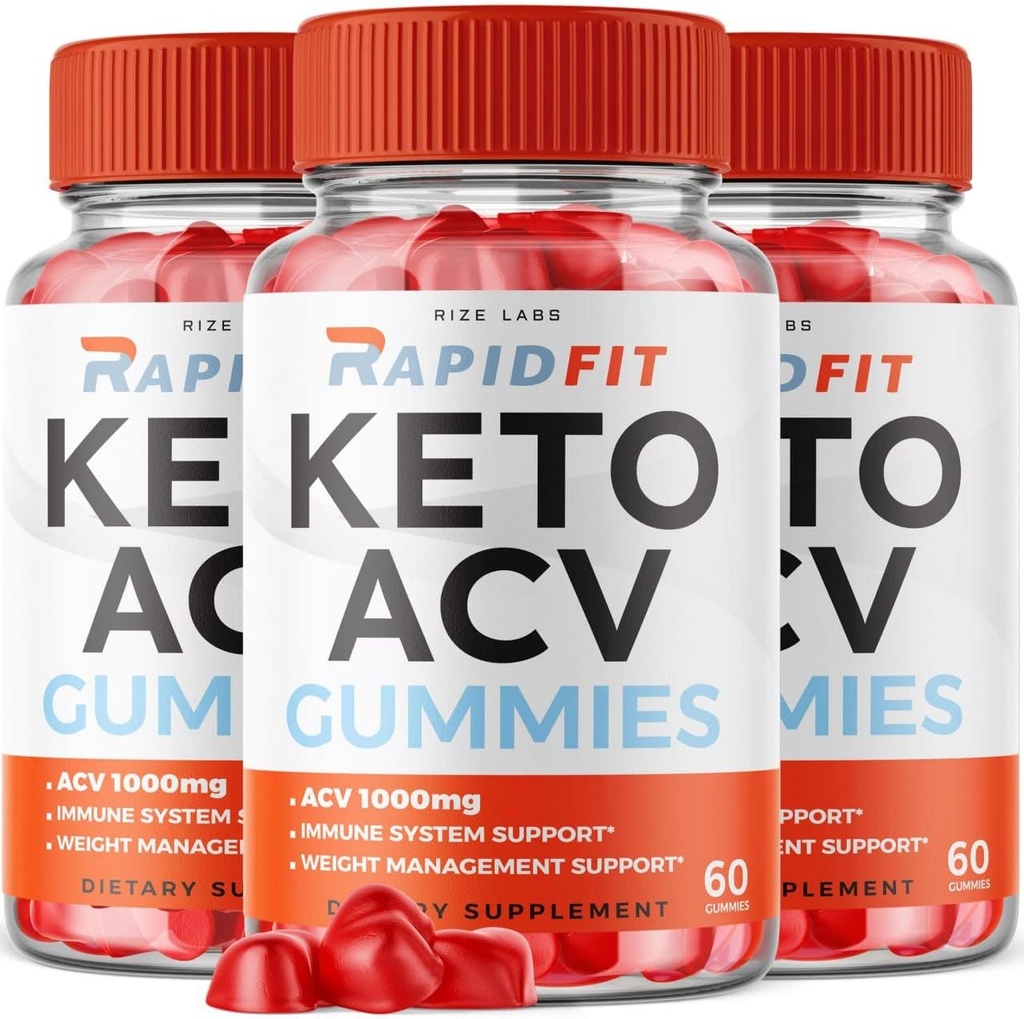 rize laboratorier - RapidFit Keto ACV Gummies for Advanced Weight Loss med Apple Cider Vincire Supplement Hjælper med at reducere Belly fedt til ekstra styrke (180 Gummies)