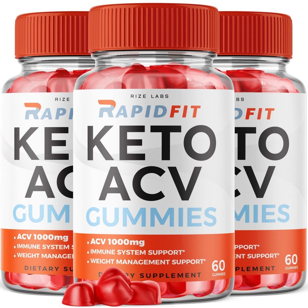 rize laboratorier - RapidFit Keto ACV Gummies for Advanced Weight Loss med Apple Cider Vincire Supplement Hjælper med at reducere Belly fedt til ekstra styrke (180 Gummies)