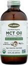Flora - MCT Oil Certified Organic - Supports Muscle Energy & Brain Health - Contains C8 Caprylic Acid & C10 Capric Acid - Non-GMO, Gluten-Free, Vegan & Keto-Friendly - 8.5 fl. oz. Glass Bottle