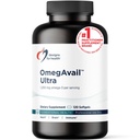 Design for sundhed OmegAvail Ultra TG Fish Oil 1200mg - Triglycerid Form Omega 3 Fish Oil Supplement med DHA / EPA - Ingen Fishy Eftersmag (120 Softgels)